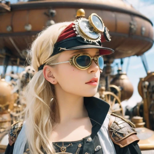 steampunk,aviator,pirate,aviator sunglass,steampunk gears,pirate treasure,sea fantasy,poppy,pirate ship,nautical,nautical star,helicopter pilot,beret,sunglasses,pirates,viking,galleon ship,piper,retro girl,sailor