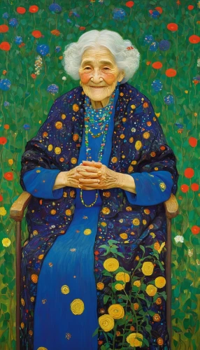 elderly lady,old woman,grandmother,woman sitting,elderly person,older person,grandma,woman with ice-cream,pensioner,old age,girl in flowers,lilian gish - female,granny,mary-gold,barbara millicent roberts,fiori,elder,forget-me-not,grama,girl in the garden,Art,Artistic Painting,Artistic Painting 32