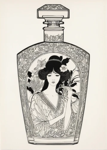 perfume bottle,perfume bottles,parfum,perfume bottle silhouette,creating perfume,perfumes,coconut perfume,flask,absinthe,scent of jasmine,bell jar,poison bottle,perfume,aniseed liqueur,fragrance,olfaction,aftershave,liqueur,cover,fragrance teapot,Illustration,Black and White,Black and White 24