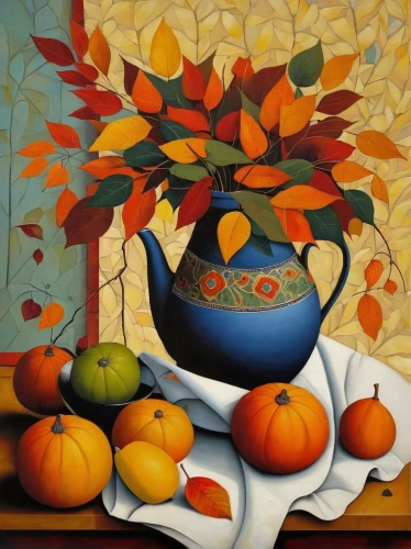 autumn still life,tea still life with melon,orange tree,fruit bowl,summer still-life,carol colman,basket with apples,still-life,still life,autumn decoration,autumn fruit,seasonal autumn decoration,fruit basket,autumn fruits,bowl of fruit,basket of fruit,cloves schwindl inge,still life of spring,bowl of fruit in rain,autumn icon,Art,Artistic Painting,Artistic Painting 29