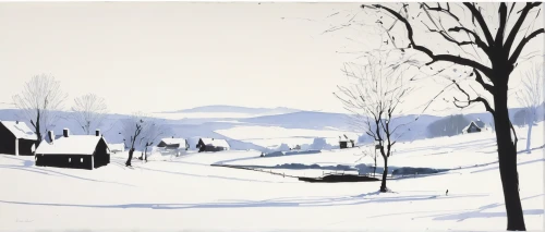 winter landscape,snow scene,olle gill,snow landscape,matruschka,snowy landscape,early winter,korean village snow,christmas landscape,in the winter,heather winter,winter morning,snow fields,david bates,braque d'auvergne,grissini,cool woodblock images,ardennes,whistler,snow trees,Art,Artistic Painting,Artistic Painting 24