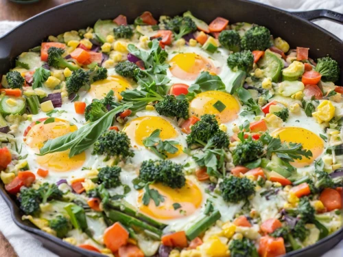 cast iron skillet,frittata,egg dish,egg tray,omlette,bread eggs,egg salad,creamed spinach,eggs in a basket,huevos divorciados,potatoes with vegetables,bubble and squeak,omelet,vegetable pan,egg sunny side up,colorful eggs,chicken and eggs,uttapam,sheet pan,omelette,Illustration,Children,Children 01