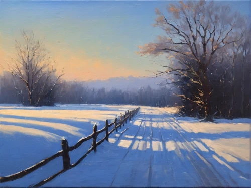 winter landscape,snow landscape,snowy landscape,winter morning,winter light,snow scene,snow fields,christmas landscape,salt meadow landscape,early winter,split-rail fence,carol colman,winter dream,winter background,vermont,heather winter,rural landscape,home landscape,snow trail,oil painting,Photography,Documentary Photography,Documentary Photography 38