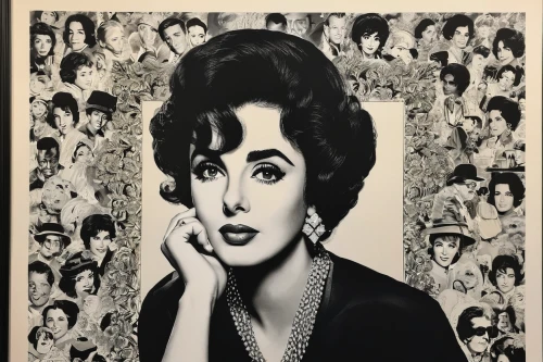 elizabeth taylor,elizabeth taylor-hollywood,girl-in-pop-art,popart,ann margarett-hollywood,cool pop art,vintage woman,vintage women,vintage art,retro women,bouffant,model years 1960-63,pop art style,joan collins-hollywood,vintage drawing,modern pop art,vintage girl,pop art people,vintage print,telephone operator,Illustration,Children,Children 05