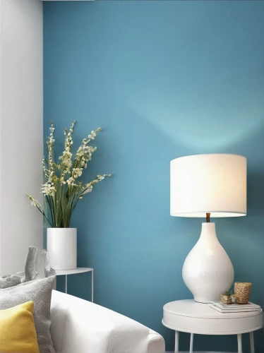 blue lamp,wall lamp,wall plaster,wall paint,wall light,table lamp,bedside lamp,wall sticker,mazarine blue,table lamps,blue painting,stucco wall,blue room,retro lampshade,floor lamp,wall decoration,modern decor,flower wall en,contemporary decor,decorates,Illustration,Paper based,Paper Based 20