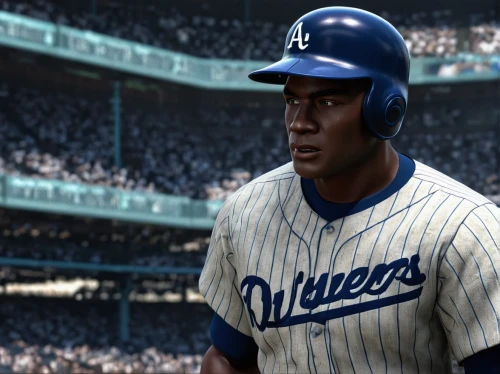 jackie robinson,baseball uniform,said jackie robinson,baseball player,american baseball player,baseball glove,european starlin,dodgers,rickey,baseball umpire,baseball,baseball equipment,batting helmet,baseball coach,sports collectible,baseball players,michael jordan,game character,rendering,pc game,Conceptual Art,Sci-Fi,Sci-Fi 09