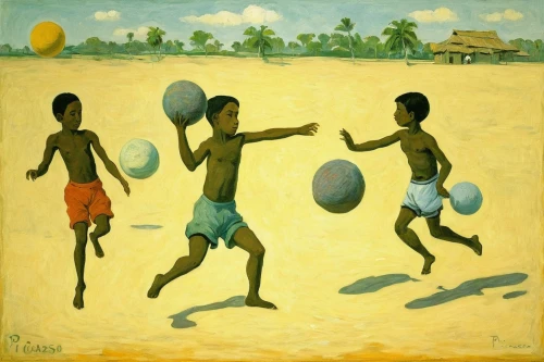 beach soccer,children playing,beach rugby,beach basketball,khokhloma painting,footvolley,playing field,beach volleyball,frisbee games,kelapa,frisbee,touch football (american),ball play,ghana,senegal,touch rugby,traditional sport,angolans,pétanque,beach sports,Art,Artistic Painting,Artistic Painting 05