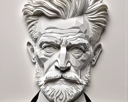 sculptor ed elliott,bust of karl,sculpt,sculptor,elderly man,paper art,bust,wood carving,escher,3d model,psychoanalysis,3d figure,einstein,png sculpture,cinema 4d,digital artwork,albert einstein,digital art,theoretician physician,photoshop school,Unique,Paper Cuts,Paper Cuts 04