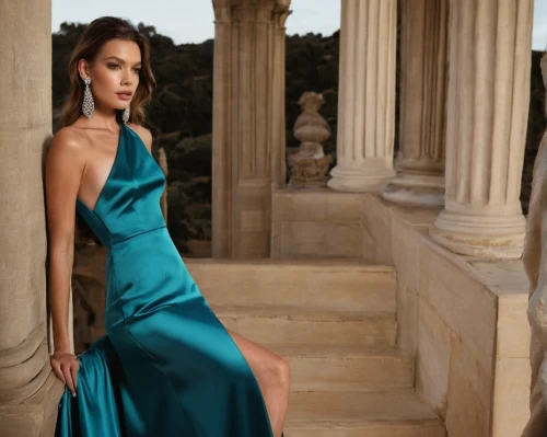 evening dress,sheath dress,mazarine blue,neoclassic,girl in a long dress,elegant,neoclassical,hellenic,jasmine blue,bridal party dress,young model istanbul,strapless dress,robe,ball gown,long dress,color turquoise,athena,gown,hellas,blue dress,Illustration,American Style,American Style 04