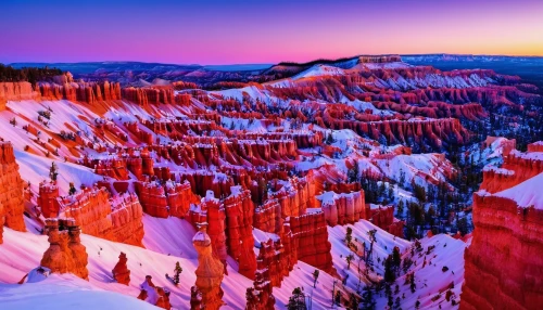 bryce canyon,fairyland canyon,hoodoos,united states national park,red cliff,flaming mountains,cliff dwelling,badlands,grand canyon,red earth,national park,canyon,badlands national park,yellow mountains,blue mountains,mountainous landforms,wonders of the world,the national park,guards of the canyon,landscapes beautiful,Illustration,Japanese style,Japanese Style 05