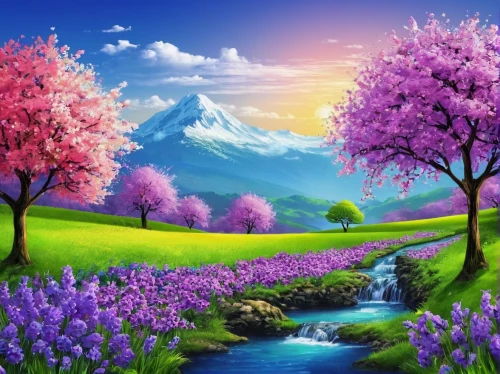 purple landscape,landscape background,spring background,springtime background,colorful background,flower background,background colorful,japanese sakura background,nature landscape,background view nature,beautiful landscape,splendor of flowers,floral background,blooming trees,mountain landscape,fantasy landscape,spring leaf background,lilac tree,spring nature,landscape nature,Photography,Fashion Photography,Fashion Photography 12