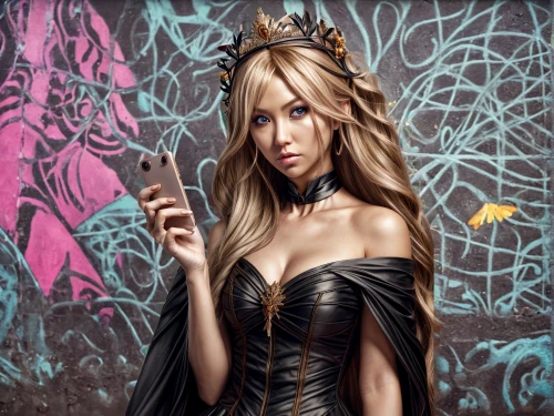 fantasy art,fairy queen,queen of the night,celtic queen,fantasy woman,queen bee,world digital painting,fantasy picture,miss circassian,portrait background,fantasy portrait,fantasy girl,queen cage,queen s,sorceress,priestess,fairy tale character,gothic fashion,photo painting,horoscope libra
