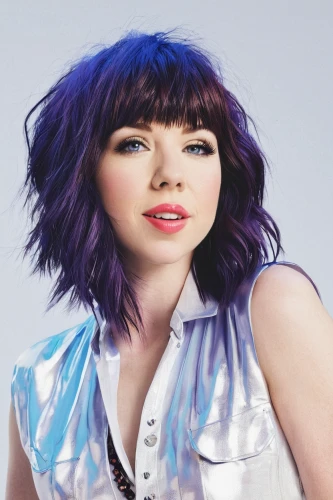 purple background,purple,bjork,blue hair,purple blue,sailing blue purple,pixie-bob,white with purple,light purple,purple-white,the purple-and-white,purple skin,edit icon,white purple,blue grape,bob cut,lilac,violet colour,violet,wig,Conceptual Art,Fantasy,Fantasy 20