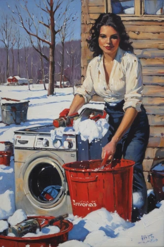 washing machine,washing machines,girl in the kitchen,laundress,snow blower,washer,cleaning woman,repairman,knitting laundry,the drum of the washing machine,washing clothes,washing machine drum,painting technique,laundry room,girl with a wheel,chores,girl washes the car,kitchen stove,winter service,washers,Illustration,Realistic Fantasy,Realistic Fantasy 10
