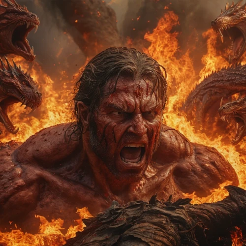 fury,angry man,rage,anger,angry,splitting maul,orc,bordafjordur,barbarian,doomsday,nature's wrath,scorch,the conflagration,burning earth,rendering,warriors,fire background,lake of fire,warlord,game art,Photography,General,Natural
