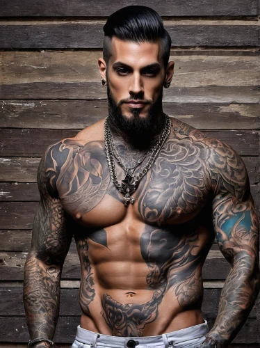 tattooed,body building,tattoos,sleeve,bodybuilding,male model,with tattoo,bodybuilder,bodybuilding supplement,shredded,latino,muscular,gardener,muscled,athletic body,ripped,anabolic,lincoln blackwood,austin stirling,uomo vitruviano,Conceptual Art,Fantasy,Fantasy 30