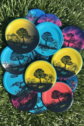 discs,frisbee golf,disc golf,disc dog,frisbee,frisbee games,flying disc freestyle,front disc,flying disc,beer coasters,discs vinyl,golf balls,painted eggs,poker chips,grass golf ball,easter eggs brown,pond lenses,golf course background,game balls,discus,Art,Artistic Painting,Artistic Painting 22