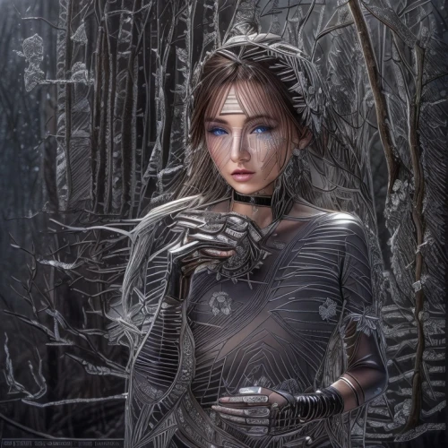 fantasy portrait,fantasy picture,the enchantress,fantasy art,mystical portrait of a girl,elven,faery,sorceress,katniss,photo manipulation,photomanipulation,dryad,digital compositing,celtic queen,huntress,dark elf,world digital painting,gothic portrait,dark art,sci fiction illustration,Common,Common,Natural