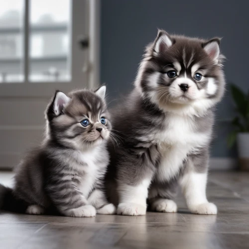 kittens,baby cats,cute animals,cute cat,two cats,little boy and girl,cat lovers,american shorthair,dog and cat,small to medium-sized cats,huskies,cat family,american wirehair,felines,british shorthair,blue eyes cat,vintage boy and girl,european shorthair,american curl,dog - cat friendship,Photography,General,Natural