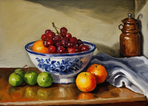 fruit bowl,summer still-life,cherries in a bowl,bowl of fruit,bowl of fruit in rain,fruit basket,still life,still-life,fruit plate,basket of fruit,basket with apples,wood and grapes,still life of spring,autumn still life,fruit bowls,still life with jam and pancakes,summer fruit,fresh fruits,still life with onions,fruit preserve,Art,Classical Oil Painting,Classical Oil Painting 35