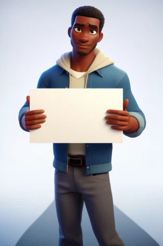 mailman,clipboard,3d model,character animation,a letter,ken,black businessman,mohammed ali,blank paper,lando,holding a frame,courier,custom portrait,bob,male character,courier driver,letter,janitor,kobe,delivery man