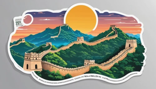 great wall wingle,chinese background,great wall of china,great wall,china,huashan,qinghai,wall calendar,people's republic of china,wall sticker,nanjing,shaanxi province,chinese strahlengriffel,clipart sticker,mountainous landscape,shanghai disney,5 dragon peak,landscape background,china pot,danyang eight scenic,Unique,Design,Sticker
