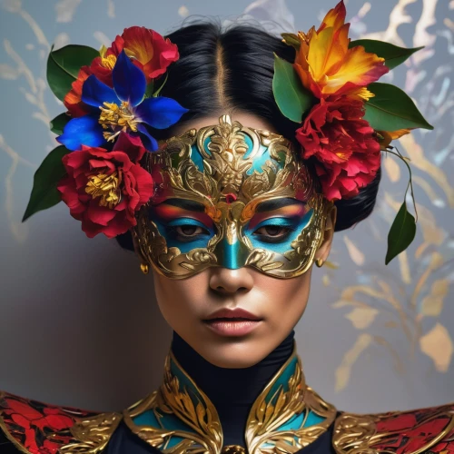 venetian mask,masquerade,golden mask,gold mask,asian costume,headdress,peking opera,headpiece,oriental princess,masque,the carnival of venice,golden wreath,taiwanese opera,laurel wreath,indonesian women,gold crown,geisha,geisha girl,golden crown,beauty mask,Photography,Artistic Photography,Artistic Photography 08