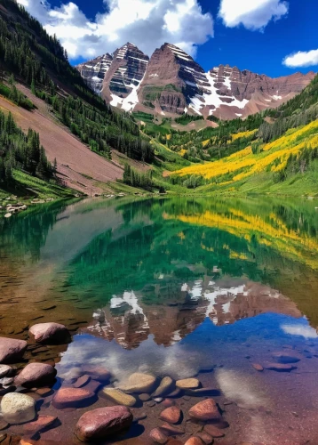 telluride,alpine lake,colorado,aspen,rocky mountain,glacier national park,bow lake,lake moraine,heaven lake,mountain lake,vail,high mountain lake,phoenix lake,salt meadow landscape,rockies,rocky mountains,emerald lake,alpine meadows,mountain meadow,medicine lake,Art,Classical Oil Painting,Classical Oil Painting 08