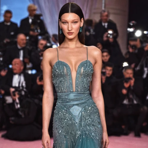 hallia venezia,elegant,strapless dress,ball gown,green mermaid scale,teal,blue dress,semi-precious,mermaid scale,gown,runway,elegance,evening dress,bella rosa,vogue,loukamades,ethereal,haute couture,shoulder length,jeweled,Art,Classical Oil Painting,Classical Oil Painting 18