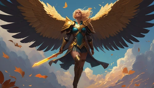 archangel,harpy,fire angel,phoenix,winged,guardian angel,the archangel,garuda,winged heart,fallen angel,angel,business angel,eagle illustration,baroque angel,wings,angel wing,mercy,uriel,gryphon,blue and gold macaw,Conceptual Art,Daily,Daily 30
