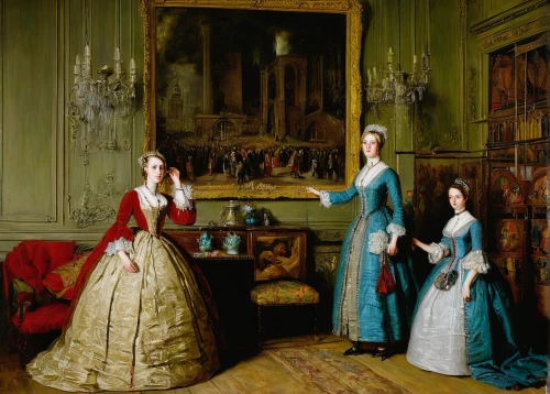 partiture,young women,courtship,mulberry family,louvre,fontainebleau,the victorian era,19th century,young couple,two girls,paintings,royal interior,doll's house,victorian fashion,academic dress,bougereau,mahogany family,gothic portrait,napoleon iii style,accolade,Illustration,Abstract Fantasy,Abstract Fantasy 04