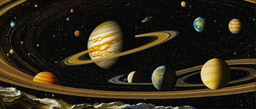 saturnrings,planets,space art,the solar system,planetary system,solar system,saturn rings,saturn's rings,saturn,copernican world system,outer space,orbiting,planet eart,inner planets,astronomy,galilean moons,astronautics,sci fiction illustration,celestial bodies,astronomers,Art,Classical Oil Painting,Classical Oil Painting 43