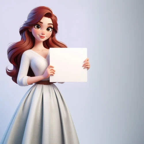 princess anna,princess sofia,disney character,tiana,ariel,3d model,girl on a white background,paper background,elsa,fairy tale character,the snow queen,ball gown,a girl in a dress,rapunzel,3d rendered,cute cartoon character,white winter dress,3d render,cinderella,crown render