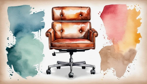 office chair,wing chair,barber chair,chair png,chair,watercolor texture,new concept arms chair,armchair,tailor seat,club chair,recliner,watercolour texture,upholstery,watercolor background,watercolor paint strokes,old chair,chairs,bench chair,search interior solutions,colored pencil background,Illustration,Paper based,Paper Based 25