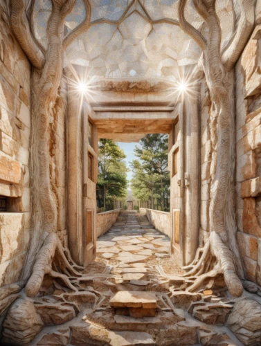 empty tomb,the threshold of the house,ephesus,cave church,monastery israel,wailing wall,genesis land in jerusalem,western wall,burial chamber,dead sea scrolls,stone oven,heaven gate,greek temple,natural stone,celsus library,the mystical path,doorway,divine healing energy,chambered cairn,spiritual environment