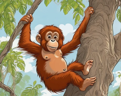 orang utan,orangutan,tarzan,primate,gibbon 5,monkey,uakari,monkey island,ape,primates,gibbon,kalimantan,the monkey,chimpanzee,great apes,monkeys band,male poses for drawing,barbary monkey,he is climbing up a tree,borneo,Illustration,Abstract Fantasy,Abstract Fantasy 23