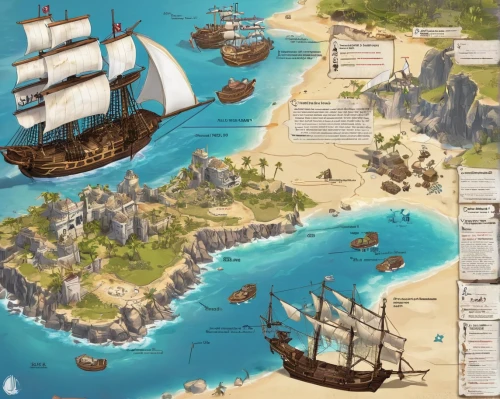 east indiaman,caravel,old world map,naval battle,pirate treasure,galleon ship,hellenistic-era warships,full-rigged ship,pirate ship,barquentine,sea sailing ship,sail ship,galleon,treasure map,manila galleon,lavezzi isles,nautical banner,mediterrenian,polynesia,collected game assets,Unique,Design,Infographics