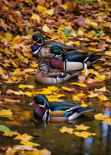 wood duck,mandarin ducks,mallards,wild ducks,waterfowls,ducks,waterfowl,hooded merganser,bath ducks,cayuga duck,fry ducks,ornamental duck,duck females,canard,mandarin duck water bird,mandarin duck,brahminy duck,caution ducks,cape teal ducks,colorful birds,Art,Classical Oil Painting,Classical Oil Painting 18