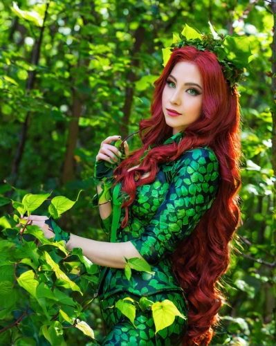 poison ivy,ariel,fae,merida,faerie,faery,ivy,princess anna,fairy forest,rapunzel,gunnera,fairy tale character,elven forest,rosa 'the fairy,rusalka,celtic woman,enchanted forest,little mermaid,fairy queen,fairytale forest,Art,Artistic Painting,Artistic Painting 04