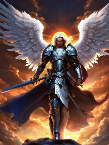 archangel,the archangel,guardian angel,uriel,angel,angelology,paladin,baroque angel,dove of peace,fire angel,helios,angels of the apocalypse,garuda,business angel,god,angel wing,angel of death,the angel with the cross,prophet,white eagle,Conceptual Art,Fantasy,Fantasy 14