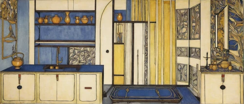pantry,cupboard,cabinets,kitchen cabinet,china cabinet,cabinet,cabinetry,theatre curtains,armoire,sideboard,dolls houses,kitchen,braque saint-germain,kitchen cart,compartments,braque francais,the kitchen,room divider,laundry room,kitchenette,Illustration,Retro,Retro 05