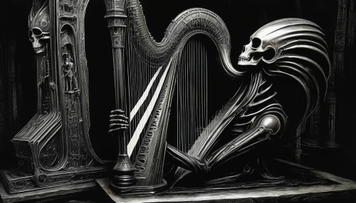 harp player,ancient harp,celtic harp,harp,harpist,harp strings,lyre,accordion,mouth harp,biomechanical,harp with flowers,angel playing the harp,octobass,sackbut,musical instrument,musical instruments,bandoneon,music keys,accordion player,organ,Conceptual Art,Sci-Fi,Sci-Fi 02