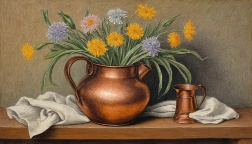 still life of spring,still-life,grant wood,summer still-life,vase,flower vase,cloves schwindl inge,still life,ikebana,tommie crocus,floral composition,still life with onions,flower painting,sunflowers in vase,oil painting,vases,carol colman,flowers in pitcher,oil on canvas,autumn still life,Illustration,Black and White,Black and White 23