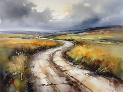 winding road,carol colman,winding roads,yorkshire dales,the road,road forgotten,empty road,hare trail,peak district,country road,mountain road,fork road,moorland,roads,road,long road,north yorkshire moors,maple road,meander,pathway,Illustration,Paper based,Paper Based 11