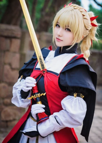 red saber,nero claudius,nero,saber,cosplay image,cosplayer,cosplay,sword lily,violet evergarden,erika,yang,belarus byn,swordswoman,knight festival,uruburu,knight star,poi,samurai,pekapoo,kitsune,Illustration,Abstract Fantasy,Abstract Fantasy 16