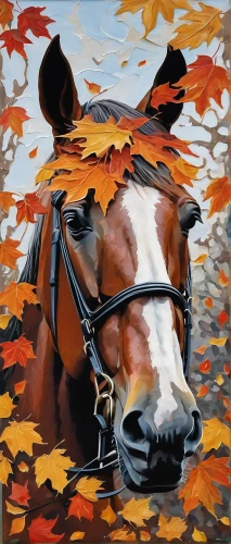 painted horse,colorful horse,autumn chores,autumn icon,equine,portrait animal horse,autumn colouring,bridle,racehorse,horse-chestnut,red holstein,oil painting,autumn frame,fall landscape,oil painting on canvas,autumn landscape,fall animals,autumn leaves,oil on canvas,equestrian,Photography,Fashion Photography,Fashion Photography 07