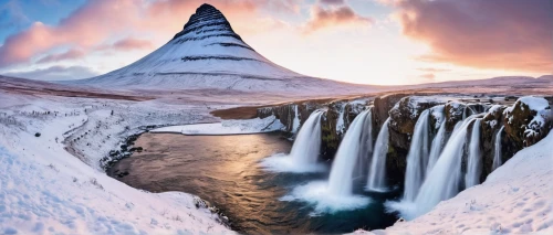 kirkjufell,kirkjufell river,eastern iceland,iceland,seljalandsfoss,ice landscape,ice castle,icelanders,iceland horse,water glace,glacial melt,skogafoss,godafoss,polar ice cap,ice planet,kirkjufellfoss,thermokarst,gufufoss,geyser strokkur,reykjavik,Illustration,Realistic Fantasy,Realistic Fantasy 43