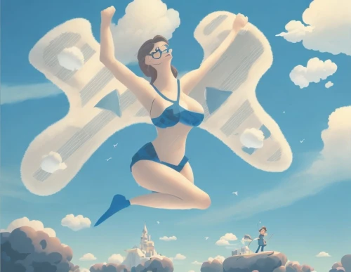 flying girl,skydiving,skydiver,skydive,parachutist,flying trapeze,sky,majorette (dancer),parachuting,kitesurfer,weightless,artistic gymnastics,the beach pearl,blue sky clouds,pin-up girl,blue sky and clouds,summer sky,cloud play,blue sky,swimmer,Game&Anime,Doodle,Fairy Tale Illustrations