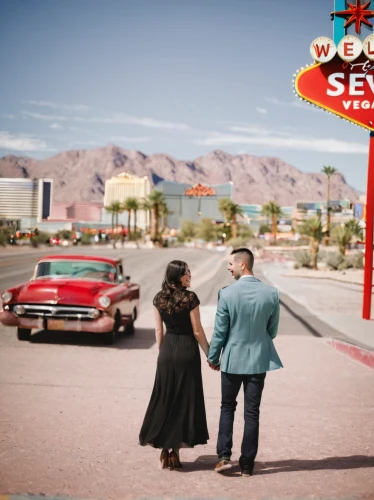 route 66,route66,vintage man and woman,vintage couple silhouette,50's style,las vegas,bonneville,las vegas entertainer,drive in restaurant,pre-wedding photo shoot,fifties,pioneertown,truck stop,vegas,las vegas sign,50s,barstow,rockabilly style,travel trailer poster,nevada,Art,Artistic Painting,Artistic Painting 49