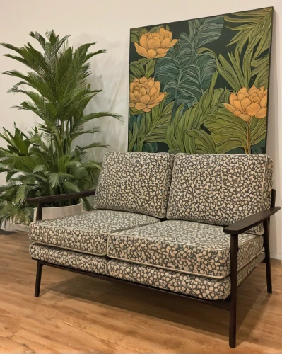 mid century sofa,floral chair,botanical print,sofa set,mid century,mid century modern,loveseat,vintage botanical,tropical leaf pattern,chaise lounge,studio couch,botanical square frame,settee,floral mockup,danish furniture,sofa,soft furniture,seating furniture,upholstery,furniture,Illustration,Japanese style,Japanese Style 15